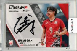 2025 バレーボール男子日本代表 大宅真樹 直筆サインカード A【21/73】