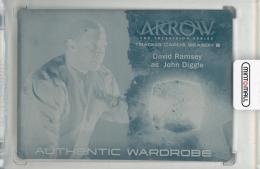 2015 CYPRTOZOIC Arrow Season Two David Ramsey as John Diggle Wardrobes Printing Plates Cyan #M2【1/1】