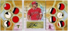 2018 Topps Triple Threads Mike Trout #DAR-MT Deca Autograph Relics Gold【1/5】《ファーストナンバー!》 Angels