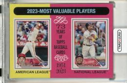 2024 Topps Heritage Ronald Acuna Jr. / Shohei Ohtani MVP #204《初期不良あり》