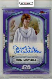 2022 TOPPS Finest Star Wars Caroline Blakiston as Mon Mothma Autographs Purple Refractors #FACB【140/299】