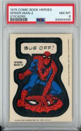 1975 Comic book Heroes Spider-Man Stickers【PSA8】