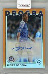 2024-25 TOPPS UEFA Club Competitions Didier Drogba Autographs Orange Foilboard #ADD【10/25】 Chelsea FC