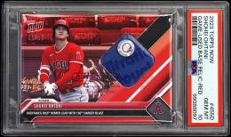 2023 Topps Now #455 Shohei Ohtani Red Game Used Base Relic【6/10】【PSA GEM MT 10】 Los Angeles Angels