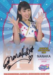 2020 BBM チアリーダーカード DANCING HEROINE -華- チアドラゴンズ2020 NANAKA 直筆サインカード 51/60