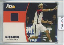 2012 ACE Authentic  Kei Nishikori Match Worm Shirt Card ※裏左白欠け有