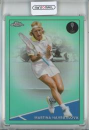 2021 Topps Chrome Tennis  Martina Navratilova #98 Aqua Refractors 124/150