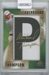 2021 UD SP Game Used Leader Board Letter Marks 「P」 / MICHAEL THOMPSON 【04/10】