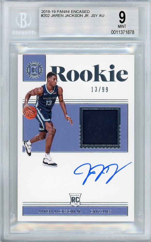 Jaren Jackson Jr. Panini 直筆サイン入りRC NBA（高騰中 Auto