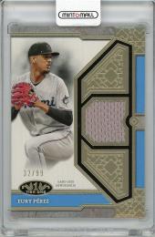 【裏面微キズあり】2024 TOPPS Tier One Eury Perez Game Used Memorabilia【32/99】