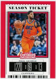 2019-20 Panini Contenders Draft Picks #44 Paul George