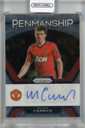 2023-24 Panini Prizm Premier League Michael Carrick Penmanship #22 Auto Manchester United