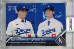 2023 Topps Now Yoshinobu Yamamoto/Shohei Ohtani Offseason #OS26 Los Angeles Dodgers