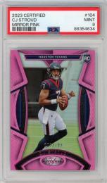 2023 Panini Certified CJ Stroud Mirror Pink RC #104【052/199】【PSA 9 MINT】