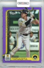 2025 TOPPS CHROME NPB 柳田悠岐 #168 Base Card Purple Refractor Parallel【010/250】 ソフトバンク