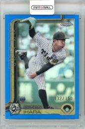 2025 TOPPS CHROME NPB 伊原陵人 #29 Base Card Blue Refractor Parallel【132/150】 阪神