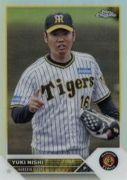 2023 TOPPS Chrome NPBプロ野球 #154 西勇輝(阪神) リフラクターパラレル版 レギュラーカード