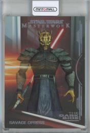 2019 Topps Star Wars Masterwork Savage Opress The Dark Side Rainbow Foil【14/299】