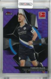 2020-21 Topps Finest Bundesliga DSC ARMINIA BIELEFELD Fabian Klos Base Purple Wave(パラレル版) 173/250