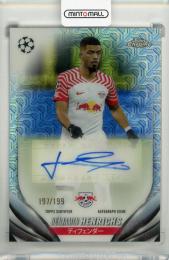 2023-24 Topps UEFA Club Competitions Japan Edition Benjamin Henrichs Chrome Autographs Mojo Refractors #CABH【197/199】