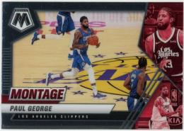 2020-21 Panini Mosaic Montage #4 Paul George