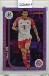 2023-24 Topps Merlin UEFA Club Competitions Minjae Kim Purple Wave Refractors #45【02/15】