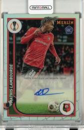 2023-24 Topps Merlin UEFA Club Competitions Mathis Lambourde Autographs RC #AHML