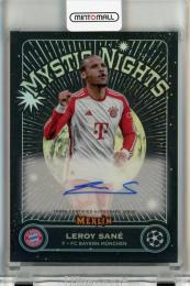 2023-24 Topps Merlin UEFA Club Competitions Leroy Sane Mystic Nights Autographs #MNLS