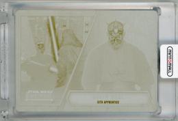 2016 TOPPS Star Wars Evolution Darth Maul/Sith Apprentice Printing Plates Yellow #94【1/1】 star wars