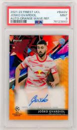 2021-22 Topps Finest UEFA Champions League Josko Gvardiol Autographs Orange Refractors Parallels【14/25】【PSA 9】《MINT》 RB Leipzig