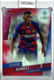 2020 Topps Finest UEFA Champions League Ousmane Dembele Base/Red Refractors/#22【4/5】 FC Barcelona