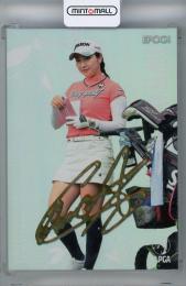 2023 EPOCH JLPGA OFFICIAL TRADING CARDS TOP PLAYERS 小祝さくら デコモリシグネチャーカード ゴールド【38/50】