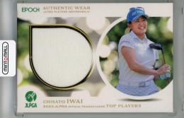 2023 EPOCH JLPGA OFFICIAL TRADING CARDS TOP PLAYERS 岩井千怜 メモラビリアカード ウエア【17/50】