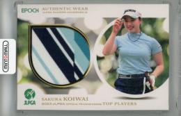 2023 EPOCH JLPGA OFFICIAL TRADING CARDS TOP PLAYERS 小祝さくら メモラビリアカード ウエア【01/50(1stナンバー!)】