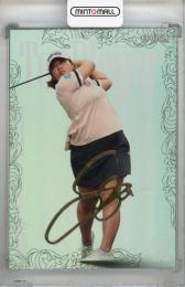 2022 EPOCH JLPGA OFFICIAL TRADING CARDS TOP PLAYERS 鈴木愛 デコモリシグネチャーカード ゴールド(表面初期傷有り)【19/50】