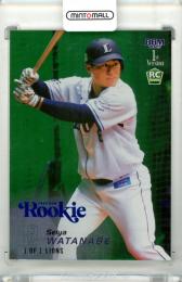 2025 BBM ベースボールカード 1STバージョン 渡部聖弥 #319 ルーキーパラレル ブルー箔版【066/200】 西武