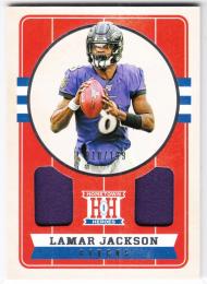 2019 PANINI Chronicles Football Lamar Jackson Hometown Heroes Dual Jersey 199枚限定 /10
