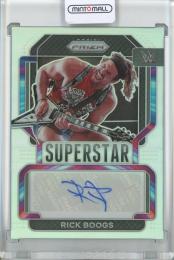 2022 Panini Prizm WWE  Rick Boogs Superstar Autograph Silver Prizm