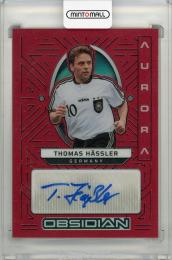 2022-23　PANINI OBSIDIAN Thomas　Hassler Aurora Autograph　Electoric Etch Red Flood【2/8】 Germany