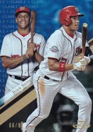 2019 Topps Gold Label Washington Nationals Juan Soto Base Class 2 Blue パラレル版 66/99
