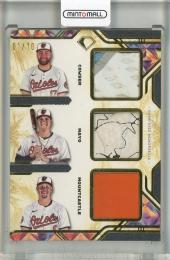 2025 Topps Diamond Icons Colton Cowser/Coby Mayo/Ryan Mountcastle Triple Preeminent Relics【1/10】 Baltimore Orioles