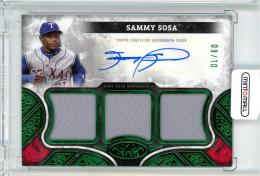 2025 Topps Tier One Baseball	Sammy Sosa	Jersey / Autograph	09/10
