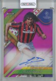 2024-25 Topps Finest UEFA Club Competitions Soccer Ruud Gullit Magenta Refractor #【16/75】 AC Milan