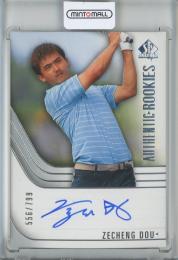 2021 SP Authentic Golf  Zecheng Dou #78 Authentic Rookie Signatures 556/799