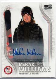 2018 TOPPS US Winter Olympics And Paralympics Team Hopefuls	Flag Parallel Autograph	McRae Williams	【15/25】