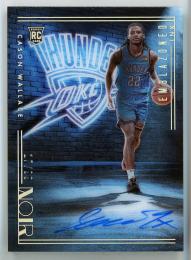 2023-24 Panini Noir Cason Wallace Emblazoned Ink Autograph/RC【17/99】《裏面白欠け有》 Oklahoma City Thunder