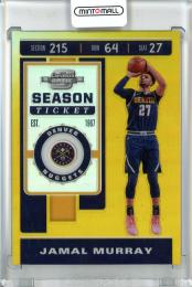 2019-20 Panini Contenders Optic Jamal Murray Season Ticket/Gold Prizm/#58【04/10】 Denver Nuggets