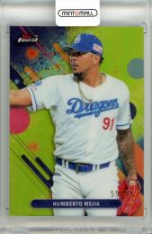 2025 TOPPS NPB FINEST H.メヒア #205 Base Yellow Refractor Parallel【59/75】 中日