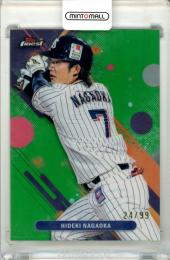 2025 TOPPS NPB FINEST 長岡秀樹 #164 Base Green Refractor Parallel【24/99】 ヤクルト