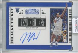 2019 Panini Contenders Draft Picks PJ Washington College Tickets #65 RC Kentucky Wildcats